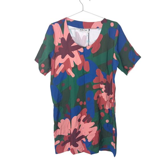 New SKFK Gorane Confettis Dress Size 12 US 44 EU Sustainable Abstract Floral - Picture 2 of 14
